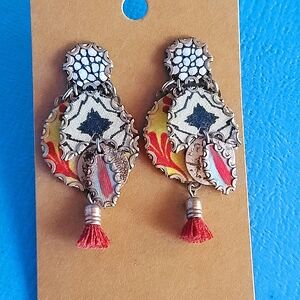 AYALA BAR Bohemian Multicolor Dangle Earrings